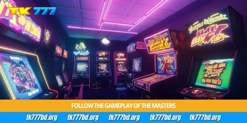 Follow the gameplay of the masters